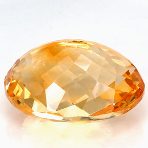 25,65 ctw natürlicher gelber Citrin, Oval Schliff, VVS