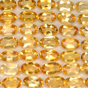  ct natürliche gelber Citrin-Edelsteine, Oval Schliff, VVS-VS