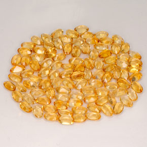  ct natürliche gelber Citrin-Edelsteine, Oval Schliff, VVS-VS