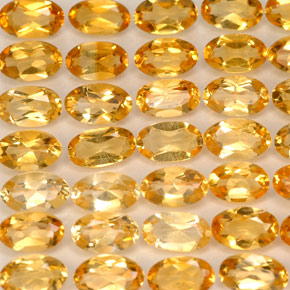  ct natürliche gelber Citrin-Edelsteine, Oval Schliff, VVS