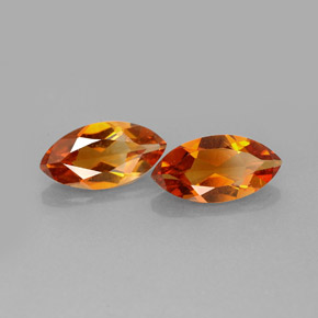  ct natürliche orangefarbener Citrin-Edelsteine, Marquise, VS