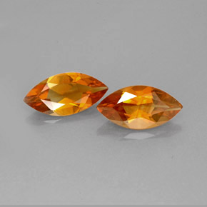  ct natürliche orangefarbener Citrin-Edelsteine, Marquise, VS