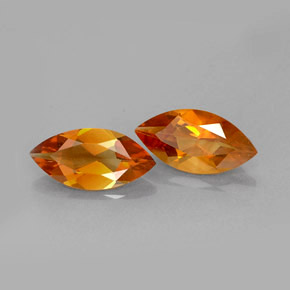  ct natürliche orangefarbener Citrin-Edelsteine, Marquise, VS