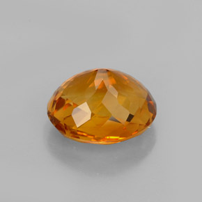 2,06 ctw natürlicher orangefarbener Citrin, Oval Schliff, VVS-VS