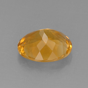 3,95 ctw natürlicher gelber Citrin, Oval Schliff, VVS