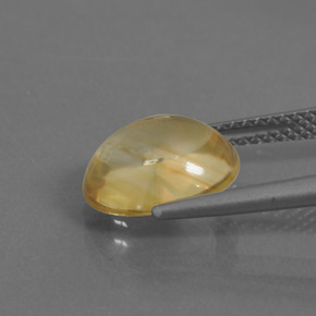 3,42 ctw natürlicher Gold Citrin, Oval Schliff, Transparent