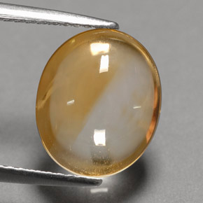 3,54 ctw natürlicher orangefarbener Citrin, Oval Schliff, Transparent