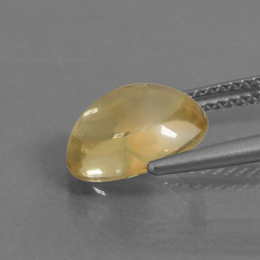 3,25 ctw natürlicher gelber Citrin, Oval Schliff, Transparent