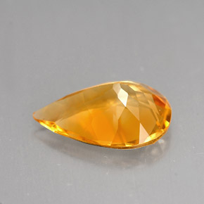 2,71 ctw natürlicher orangefarbener Citrin, Birnenform, VVS