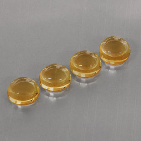  ct natürliche orangefarbener Citrin-Edelsteine, Rundschliff, Transparent