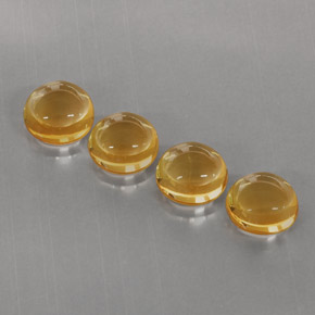  ct natürliche orangefarbener Citrin-Edelsteine, Rundschliff, Transparent
