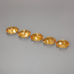  ct natürliche gelber Citrin-Edelsteine, Oval Schliff, VVS-VS