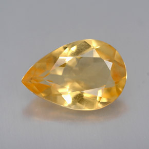 2,26 ctw natürlicher Gold Citrin, Birnenform, VVS