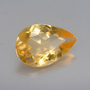 2,26 ctw natürlicher Gold Citrin, Birnenform, VVS