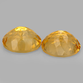  ct natürliche gelber Citrin-Edelsteine, Oval Schliff, VVS