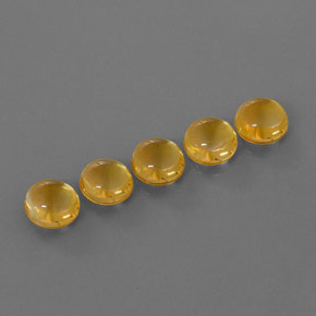  ct natürliche Gold Citrin-Edelsteine, Rundschliff, Transparent