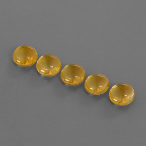  ct natürliche Gold Citrin-Edelsteine, Rundschliff, Transparent