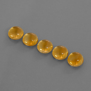  ct natürliche Gold Citrin-Edelsteine, Rundschliff, Transparent