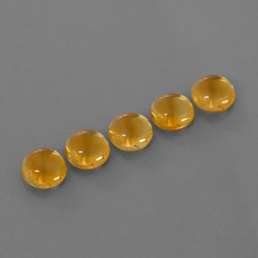  ct natürliche Gold Citrin-Edelsteine, Rundschliff, Transparent