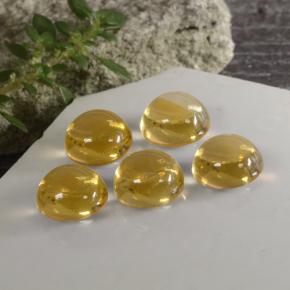  ct natürliche Gold Citrin-Edelsteine, Rundschliff, Transparent