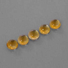  ct natürliche Gold Citrin-Edelsteine, Rundschliff, Transparent