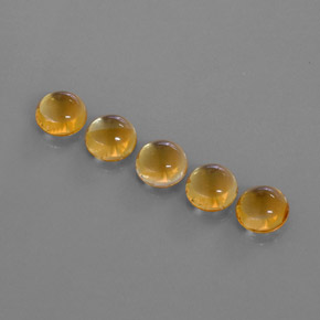  ct natürliche Gold Citrin-Edelsteine, Rundschliff, Transparent