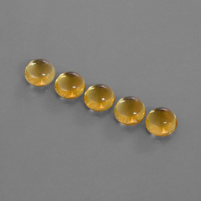  ct natürliche Gold Citrin-Edelsteine, Rundschliff, Transparent