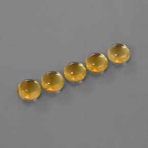  ct natürliche Gold Citrin-Edelsteine, Rundschliff, Transparent