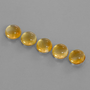  ct natürliche Gold Citrin-Edelsteine, Rundschliff, Transparent