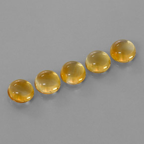  ct natürliche Gold Citrin-Edelsteine, Rundschliff, Transparent