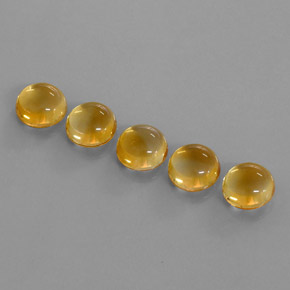 10,64 ct natürliche goldener Citrin-Edelsteine, Rundschliff, Transparent