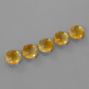 10,64 ct natürliche goldener Citrin-Edelsteine, Rundschliff, Transparent