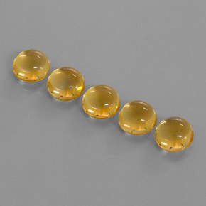  ct natürliche Gold Citrin-Edelsteine, Rundschliff, Transparent