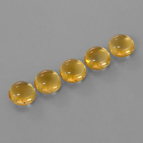  ct natürliche Gold Citrin-Edelsteine, Rundschliff, Transparent