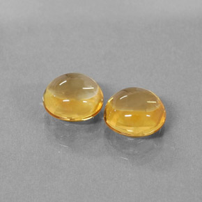  ct natürliche gelber Citrin-Edelsteine, Rundschliff, Transparent