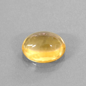 3,24 ctw natürlicher gelber Citrin, Oval Schliff, Transparent