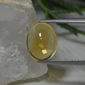2,63 ctw natürlicher gelber Citrin, Oval Schliff, Transparent