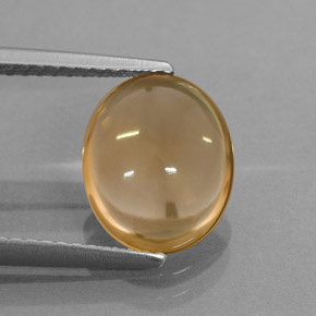 2,44 ctw natürlicher gelber Citrin, Oval Schliff, Transparent