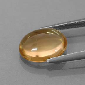 2,44 ctw natürlicher gelber Citrin, Oval Schliff, Transparent