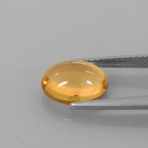 2,66 ctw natürlicher gelber Citrin, Oval Schliff, Transparent