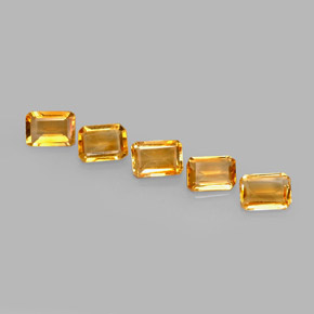  ct natürliche Gold Citrin-Edelsteine, Smaragdschliff, VVS-VS