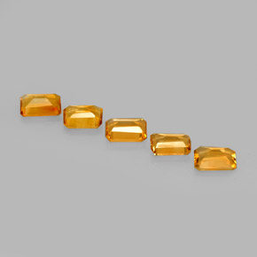  ct natürliche Gold Citrin-Edelsteine, Smaragdschliff, VVS-VS