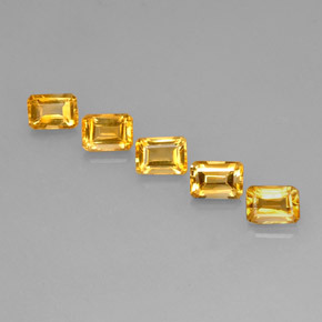  ct natürliche Gold Citrin-Edelsteine, Smaragdschliff, VVS-VS