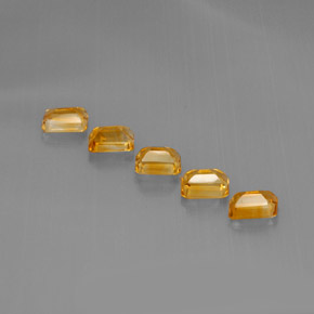  ct natürliche Gold Citrin-Edelsteine, Smaragdschliff, VVS-VS