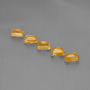  ct natürliche Gold Citrin-Edelsteine, Smaragdschliff, VVS-VS
