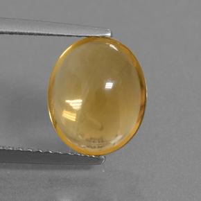 2,70 ctw natürlicher gelber Citrin, Oval Schliff, Transparent