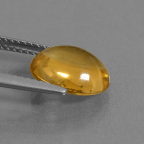2,70 ctw natürlicher gelber Citrin, Oval Schliff, Transparent