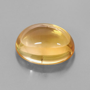 3,51 ctw natürlicher gelber Citrin, Oval Schliff, Transparent