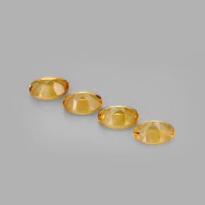  ct natürliche gelber Citrin-Edelsteine, Oval Schliff, VVS-VS