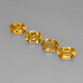  ct natürliche gelber Citrin-Edelsteine, Oval Schliff, VVS-VS